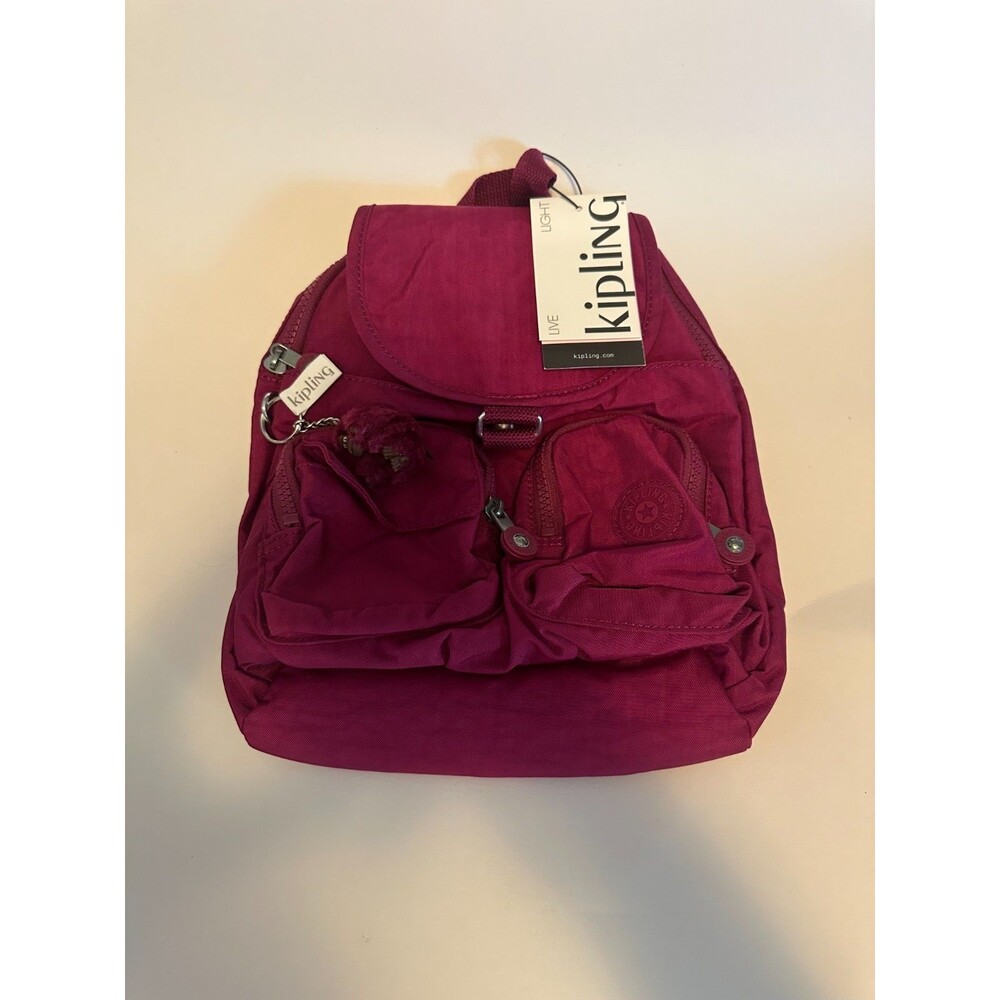 Kipling Lovebug Travel Small Backpack OCV Purple Fig K19497 New With Tags